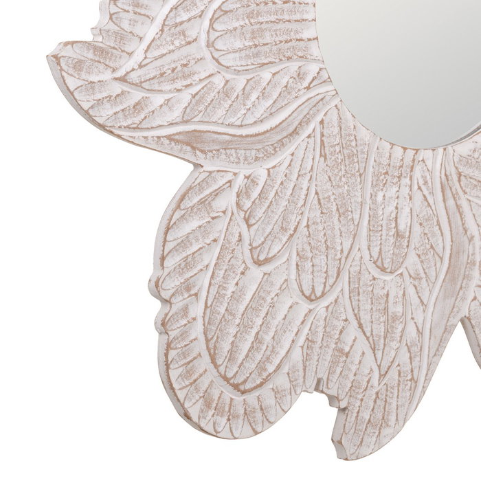 Espejo Blanco Rozado Dm Decoración 80 X 1,75 X 80 cm