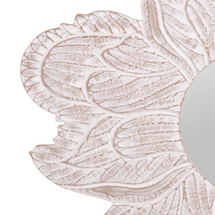 Espejo Blanco Rozado Dm Decoración 80 X 1,75 X 80 cm