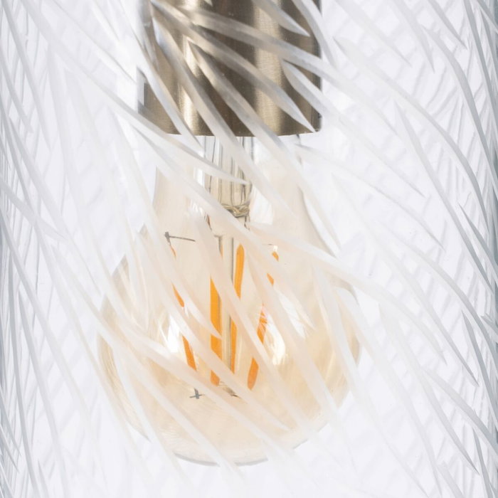 Ixia Lámpara de Techo de Cristal y Metal Oro Viejo