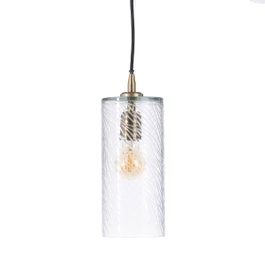 Ixia Lámpara de Techo de Cristal y Metal Oro Viejo
