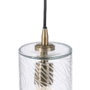 Ixia Lámpara de Techo de Cristal y Metal Oro Viejo