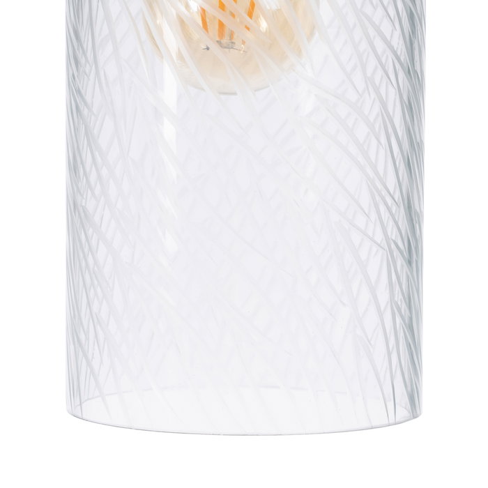 Lámpara Techo Cristal/Metal Iluminación 12 X 12 X 32 cm