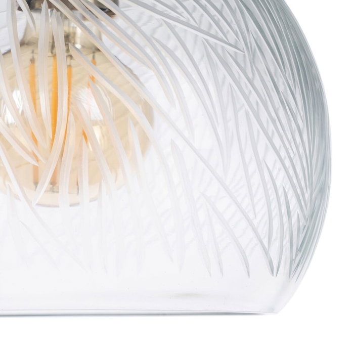 Ixia Lámpara de Techo de Cristal y Metal Oro Viejo