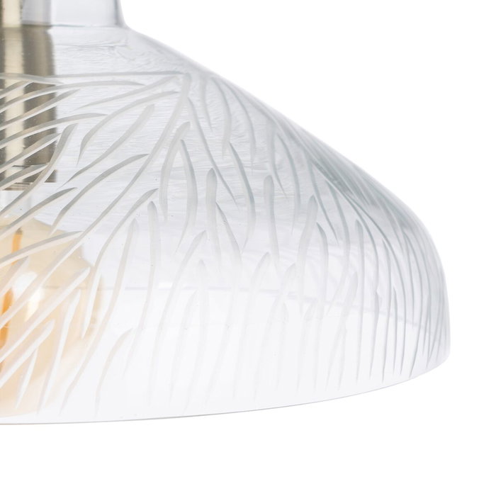 Ixia Lámpara de Techo de Cristal y Metal Oro Viejo