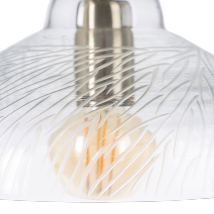 Ixia Lámpara de Techo de Cristal y Metal Oro Viejo