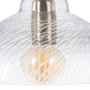 Ixia Lámpara de Techo de Cristal y Metal Oro Viejo