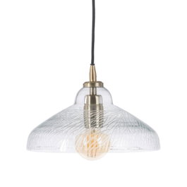 Ixia Lámpara de Techo de Cristal y Metal Oro Viejo
