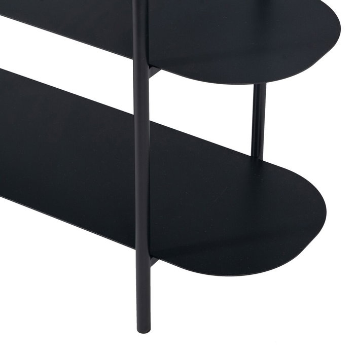 Ixia Estantería Negro Acero 90 x 28 x 70,30 cm