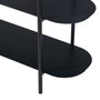 Ixia Estantería Negro Acero 90 x 28 x 70,30 cm