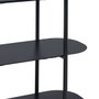 Ixia Estantería Negro Acero 90 x 28 x 70,30 cm