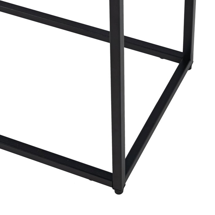 Ixia Estantería de Acero Negra 80 x 30 x 81 cm