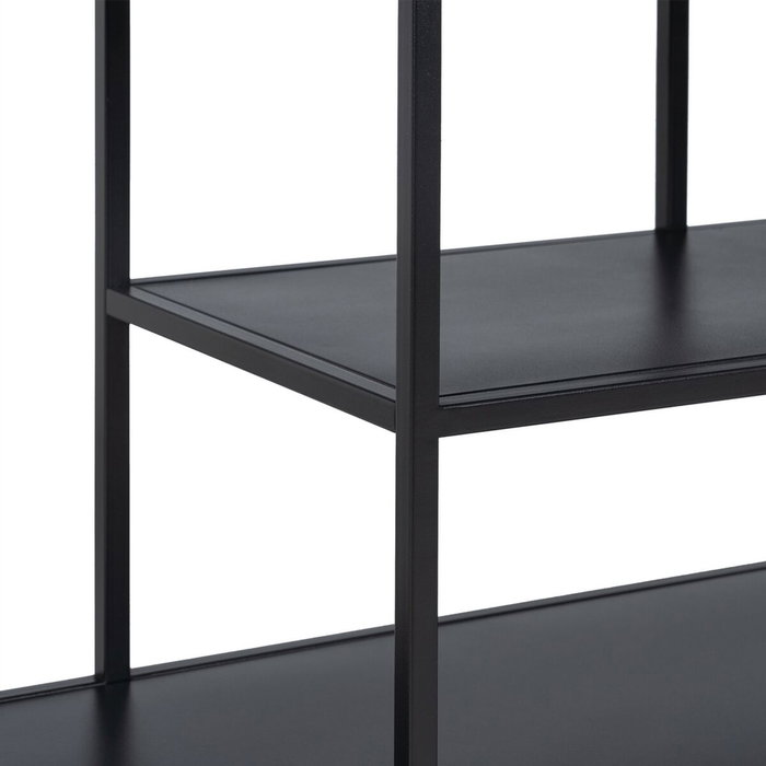 Ixia Estantería Negro Acero 120 x 32 x 55 cm Ixia Estantería Negro Acero 120 x 32 x 55 cm