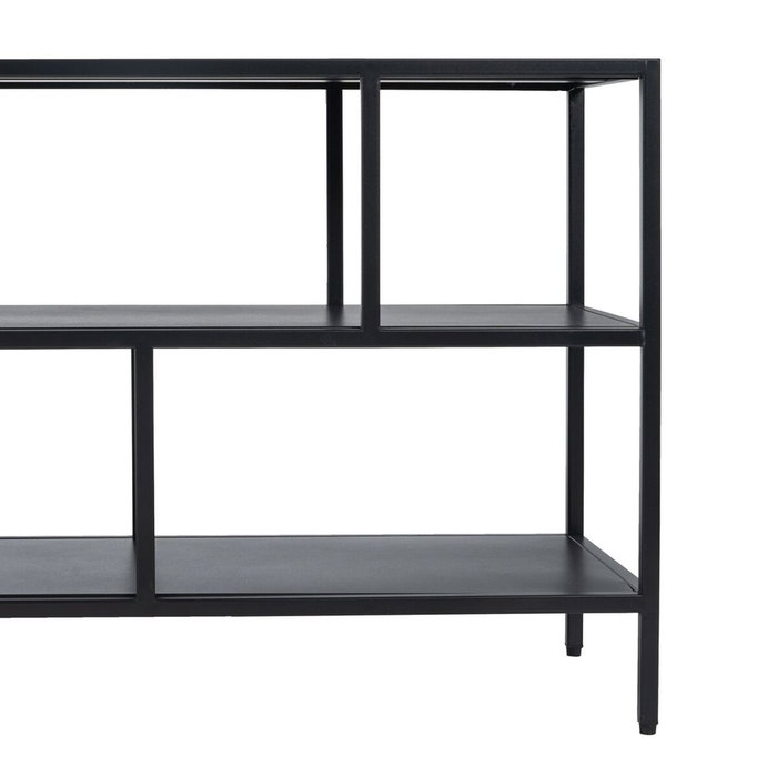Ixia Estantería Negro Acero 120 x 32 x 55 cm Ixia Estantería Negro Acero 120 x 32 x 55 cm