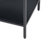 Ixia Estantería Negro Acero 120 x 32 x 55 cm