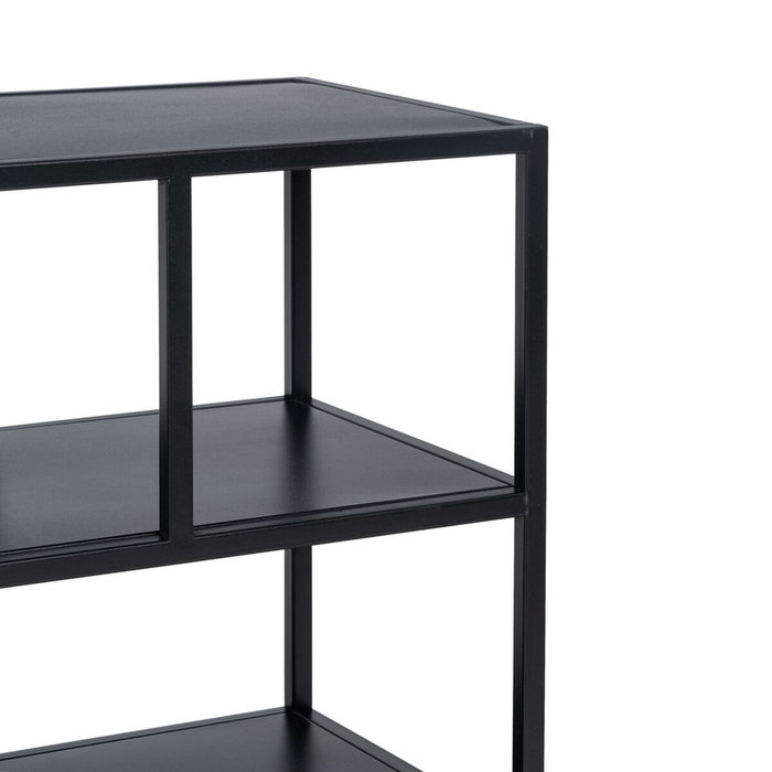 Ixia Estantería Negro Acero 120 x 32 x 55 cm Ixia Estantería Negro Acero 120 x 32 x 55 cm