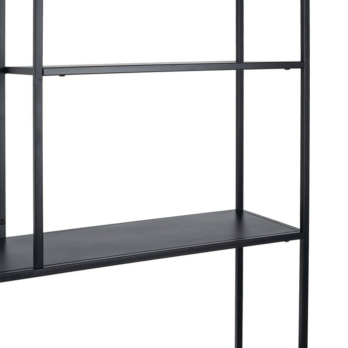 Ixia Estantería Negro Acero 90 X 30 X 188 cm