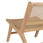 Ixia Sillón de Salón Natural en Madera y Ratán
