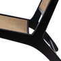 Ixia Sillón de Salón Natural-Negro en Madera y Ratán