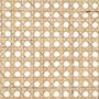 Ixia Sillón de Salón Natural-Negro en Madera y Ratán
