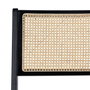 Ixia Sillón de Salón Natural-Negro en Madera y Ratán