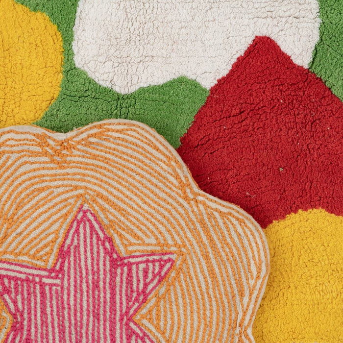 Ixia Alfombra Flores Algodón Infantil 150 cm