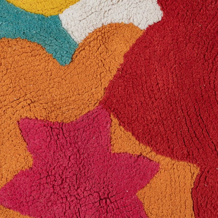 Ixia Alfombra Flores Algodón Infantil 150 cm