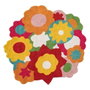 Ixia Alfombra Flores Algodón Infantil 150 cm