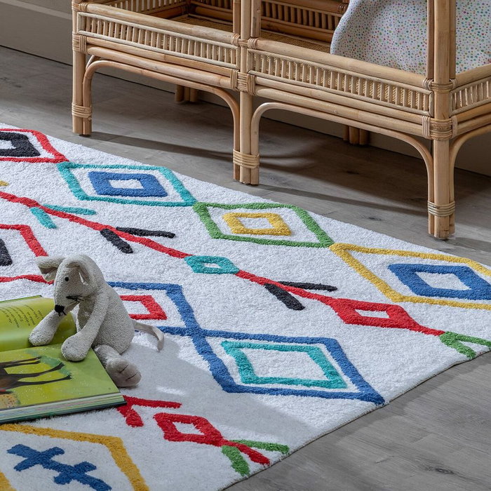 Ixia Alfombra Étnico Infantil 175 x 90 cm