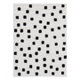 Ixia Alfombra Carol Blanco-Negro Algodón 135 x 100 cm