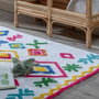 Ixia Alfombra Étnico Infantil de Algodón 175 x 90 cm