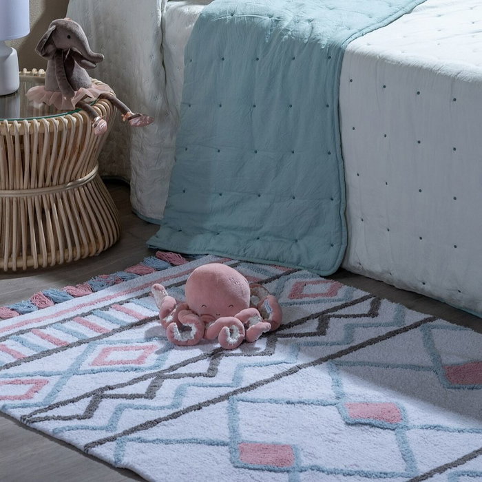 Ixia Alfombra Étnico Algodón Infantil 175 x 90 cm