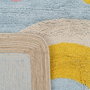 Ixia Alfombra Circo Azul Algodón Infantil 150 x 110 cm