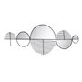 Ixia Mural de Pared Espejo Negro Metal-Cristal 114 x 40 cm