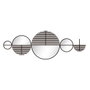 Ixia Mural de Pared Espejo Negro Metal-Cristal 114 x 40 cm