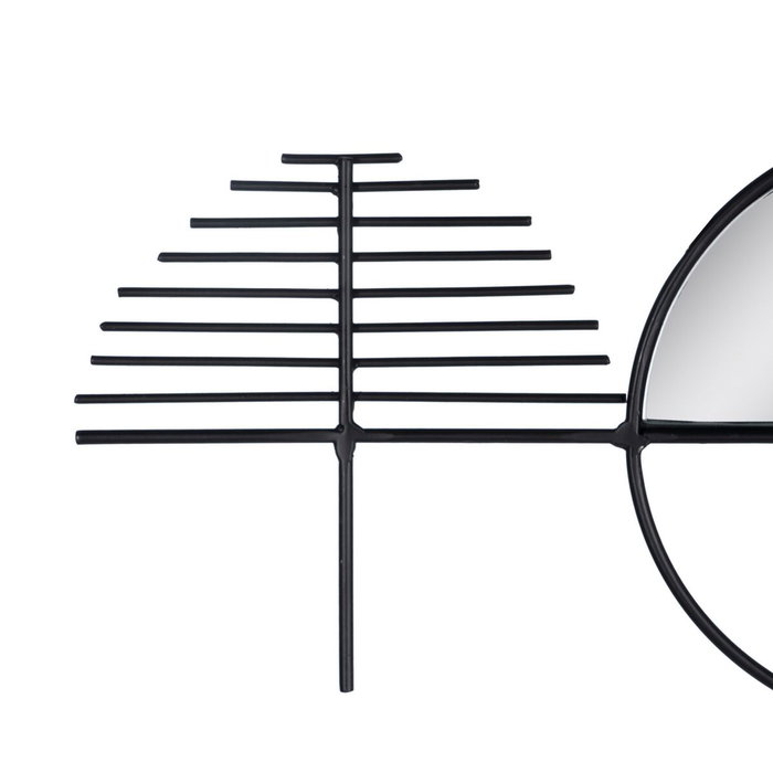Ixia Mural de Pared Espejo Negro Metal-Cristal 114 x 40 cm Ixia Mural de Pared Espejo Negro Metal-Cristal 114 x 40 cm