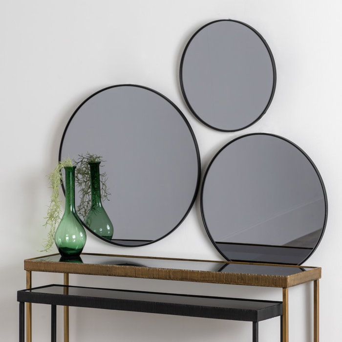 Espejo Gris Metal-Cristal Decoración 40 X 1,50 X 40 cm Espejo Gris Metal-Cristal Decoración 40 X 1,50 X 40 cm