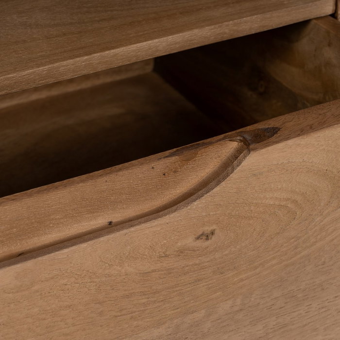 Mueble Tv Natural Madera de Mango Salón 150 X 40 X 60 cm