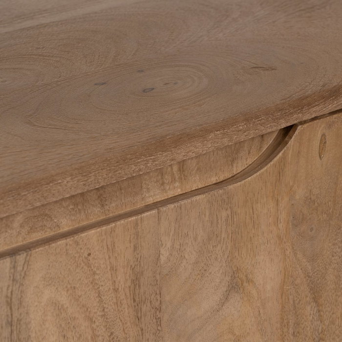 Mueble Tv Natural Madera de Mango Salón 150 X 40 X 60 cm