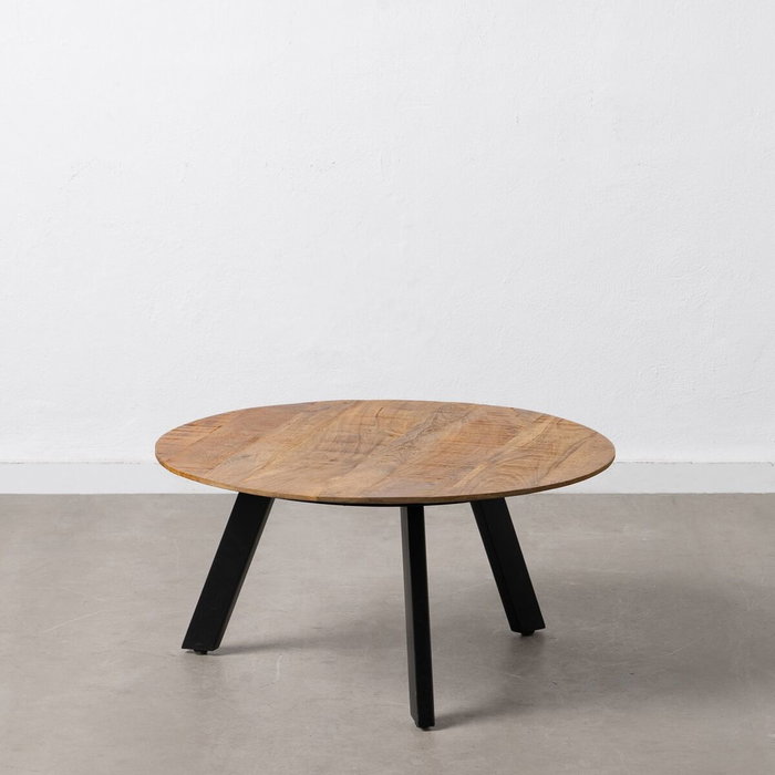 Ixia Mesa de Centro de Madera de Mango y Hierro Natural-Negro Ixia Mesa de Centro de Madera de Mango y Hierro Natural-Negro