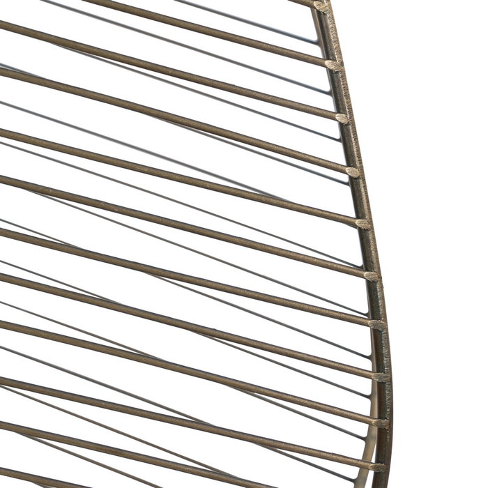 Lámpara Techo Oro Viejo Metal 25 X 13 X 38 cm