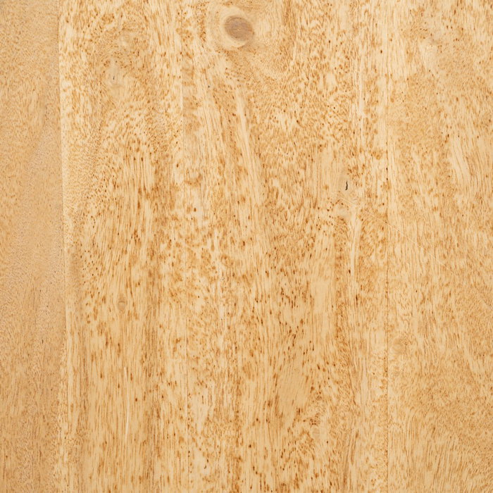 Mesa Centro Natural-Negro Madera-Hierro 80 X 80 X 40 cm