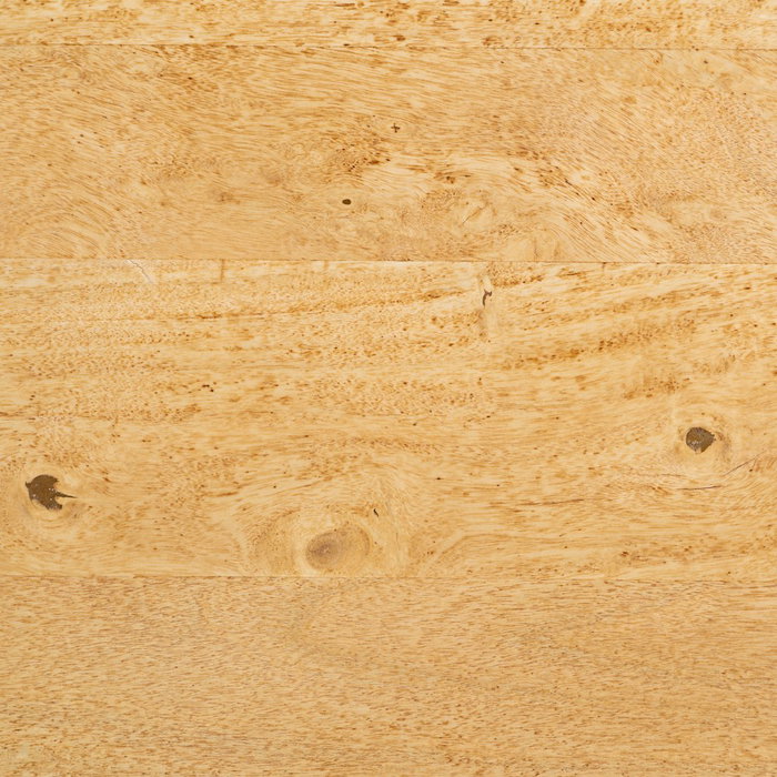 Mesa Comedor Natural-Negro Madera-Hierro 160 X 90 X 77 cm