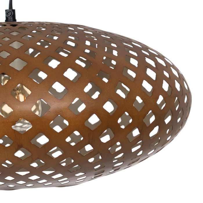 Lámpara Techo Oro Metal Iluminación 44 X 44 X 20 cm