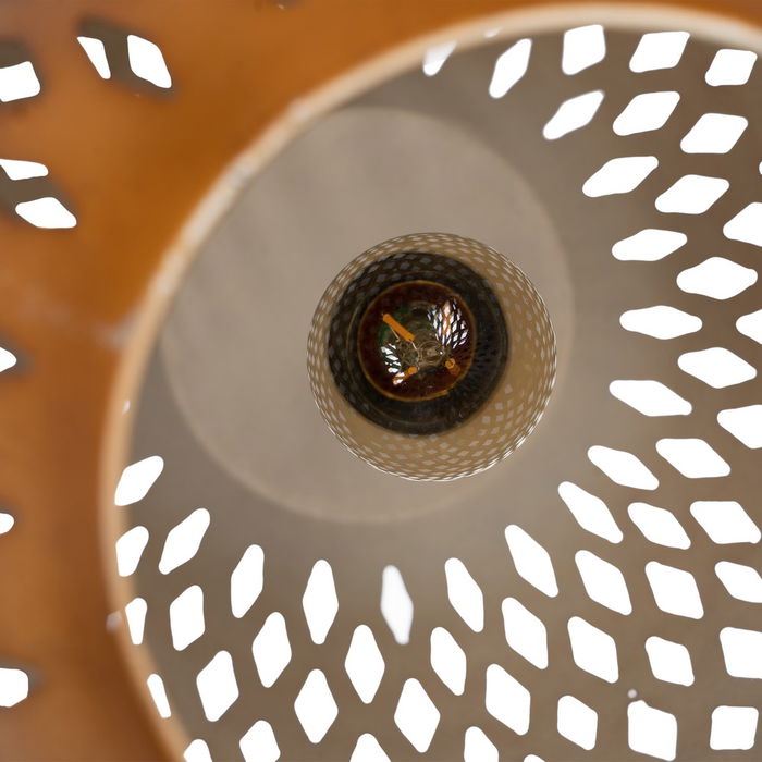 Lámpara Techo Oro Metal Iluminación 30 X 30 X 53 cm