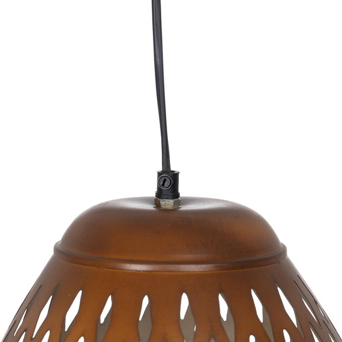 Lámpara Techo Oro Metal Iluminación 30 X 30 X 53 cm