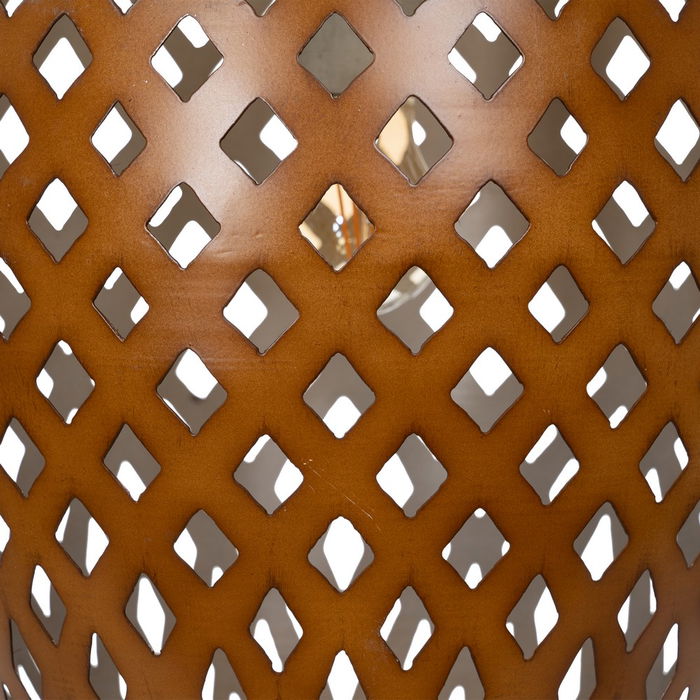 Lámpara Techo Oro Metal Iluminación 30 X 30 X 53 cm