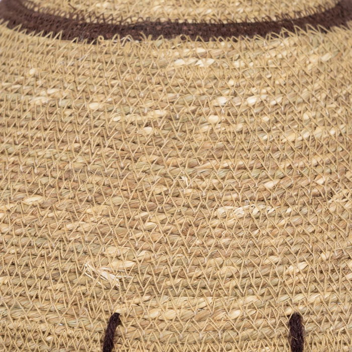 Lámpara Techo Fibra Natural Iluminación 32 X 32 X 18 cm