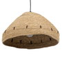 Lámpara Techo Fibra Natural Iluminación 32 X 32 X 18 cm