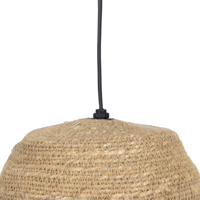 Lámpara Techo Fibra Natural Iluminación 20 X 20 X 24 cm