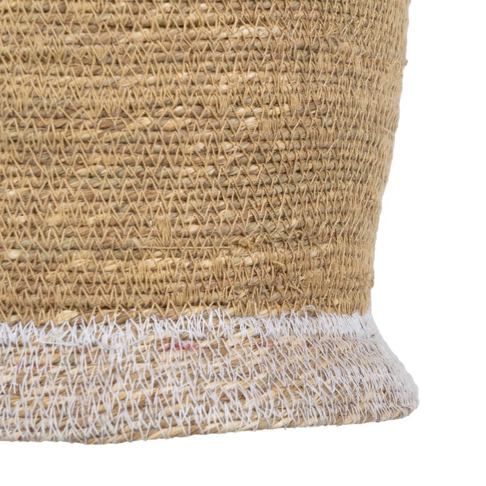 Lámpara Techo Fibra Natural Iluminación 20 X 20 X 24 cm